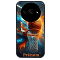Coque noire taperso pour Redmi A3 avec motif basket ball color personnalise protection antichoc personnalisée