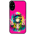 Coque noire taperso pour Honor 200 et Lite Pro Smart avec motif anime manga et tag protection antichoc personnalisée