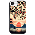 Coque noire taperso pour Iphone 17 17E AIR MAX PRO avec motif japan cerisier protection antichoc personnalisée