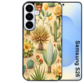 Coque noire taperso pour galaxy S26 et PLUS ULTRA FE avec motif cactus et succulent protection antichoc personnalisée