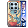 Coque noire taperso pour Redmi Note 15 et PRO PLUS 4G 5G avec motif dragon ramen 2 protection antichoc personnalisée