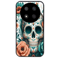 Coque noire taperso pour Magic 7 LITE et PRO avec motif mort mexicaine turquoise protection antichoc personnalisée