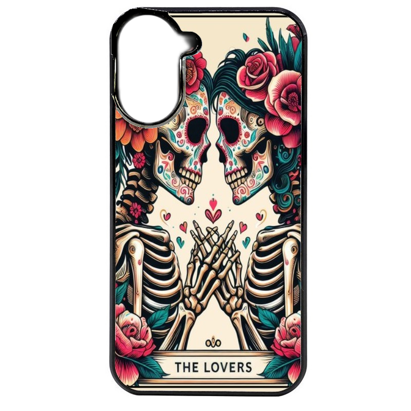 Coque noire taperso pour Redmi A5 4G avec motif tete de mort lovers protection antichoc personnalisée