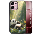 Coque noire taperso pour OPPO A6 PRO 4G et 5G avec motif panda bambou protection antichoc personnalisée