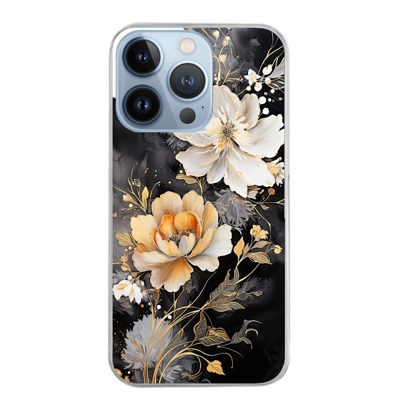 Coque taperso pour Iphone 11 et PRO PRO MAX avec motif fleur blanche protection antichoc personnalisée