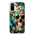 Coque taperso pour Redmi Note 10 4G 5G PRO 10S avec motif tete de mort skull printemps protection antichoc personnalisée