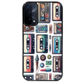 Coque noire taperso pour OPPO A54 et A74 5G avec motif cassette multi protection antichoc personnalisée
