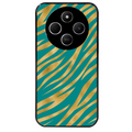 Coque noire taperso pour POCO C75 avec motif zebre vert protection antichoc personnalisée