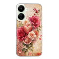 Coque taperso pour POCO C65 4G avec motif coeur vintage et initiales personnalisee protection antichoc personnalisée