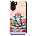 Coque noire taperso pour OnePlus Nord CE5 avec motif elephant namaste protection antichoc personnalisée