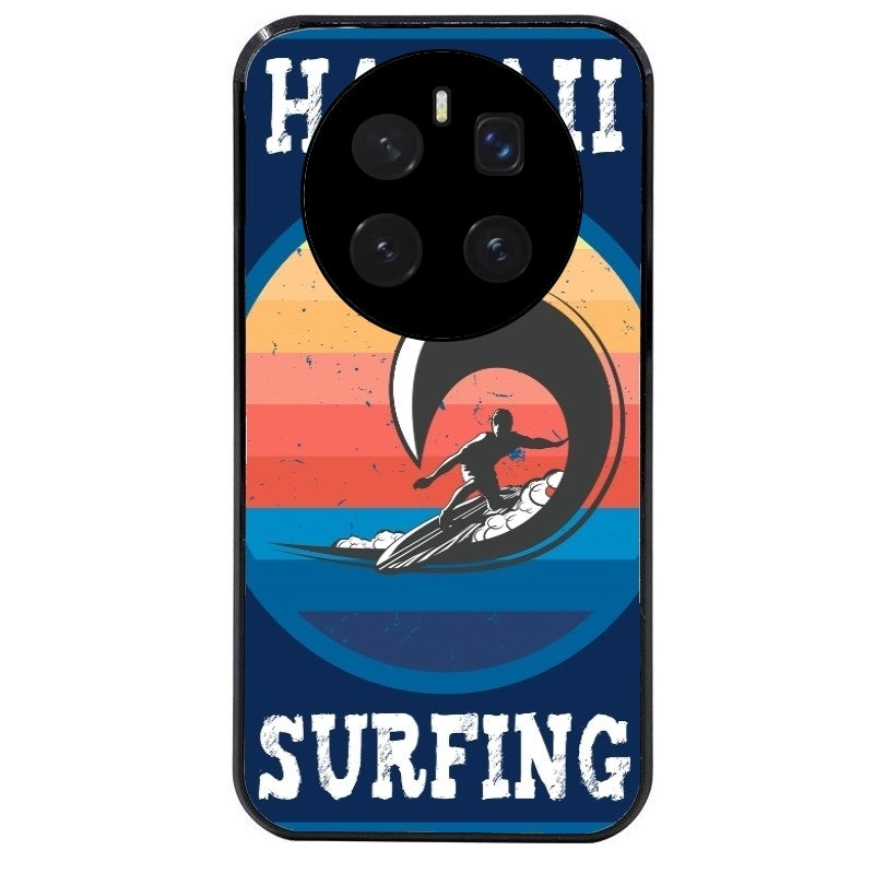 Coque noire taperso pour Magic 7 LITE et PRO avec motif hawaii et surf protection antichoc personnalisée