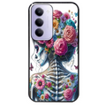 Coque noire taperso pour Redmi 15 4G et 5G avec motif tete de mort calavera papillon protection antichoc personnalisée