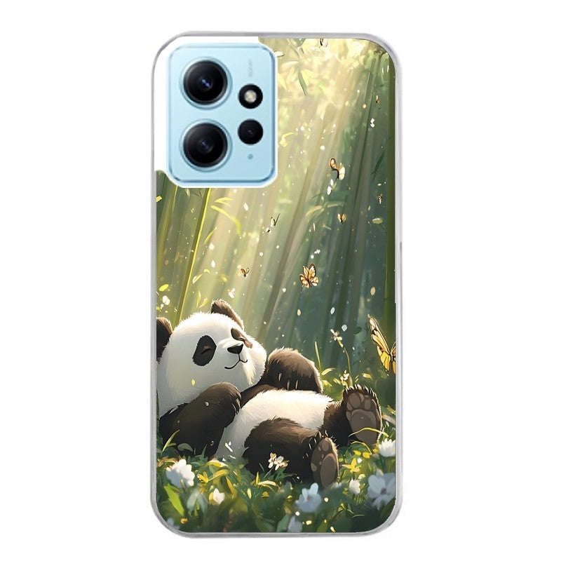 Coque taperso pour Redmi Note 12 4G 5G PRO 4G avec motif panda bambou protection antichoc personnalisée