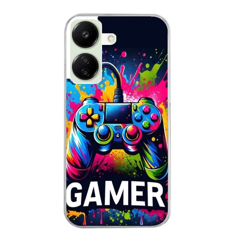 Coque taperso pour POCO C65 4G avec motif gamer protection antichoc personnalisée