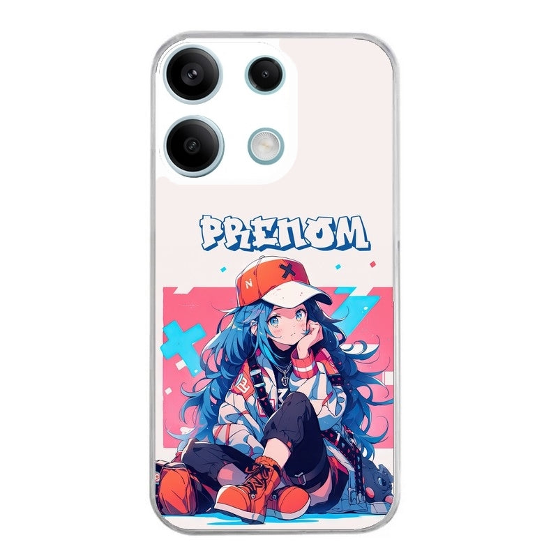 Coque taperso pour POCO M6 PRO 4G avec motif anime casquette personnalise protection antichoc personnalisée