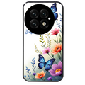 Coque noire taperso pour OnePlus 13 avec motif papillon prenom personnalisee protection antichoc personnalisée
