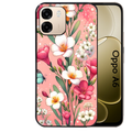 Coque noire taperso pour OPPO A6 A6X 4G et 5G avec motif fleur rose protection antichoc personnalisée