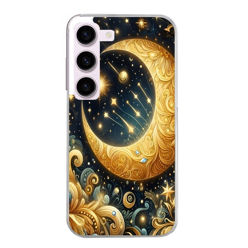 Coque taperso pour Galaxy A13 4G et 5G A23 A53 avec motif lune et etoile protection antichoc personnalisée