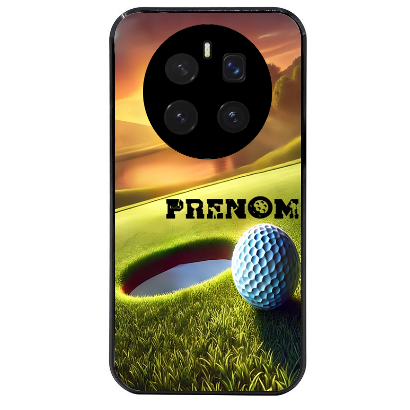 Coque noire taperso pour Magic 7 LITE et PRO avec motif golf personnalisee protection antichoc personnalisée
