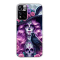 Coque taperso pour Redmi Note 11 4G PRO 5G 11S avec motif tete de mort calavera et corbeau protection antichoc personnalisée