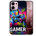 Coque noire taperso pour OPPO A6 PRO 4G et 5G avec motif gamer protection antichoc personnalisée