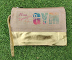 Pochette personnalisée copine formidable en jute et doré