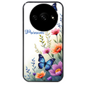 Coque noire taperso pour Redmi A3 avec motif papillon prenom personnalisee protection antichoc personnalisée