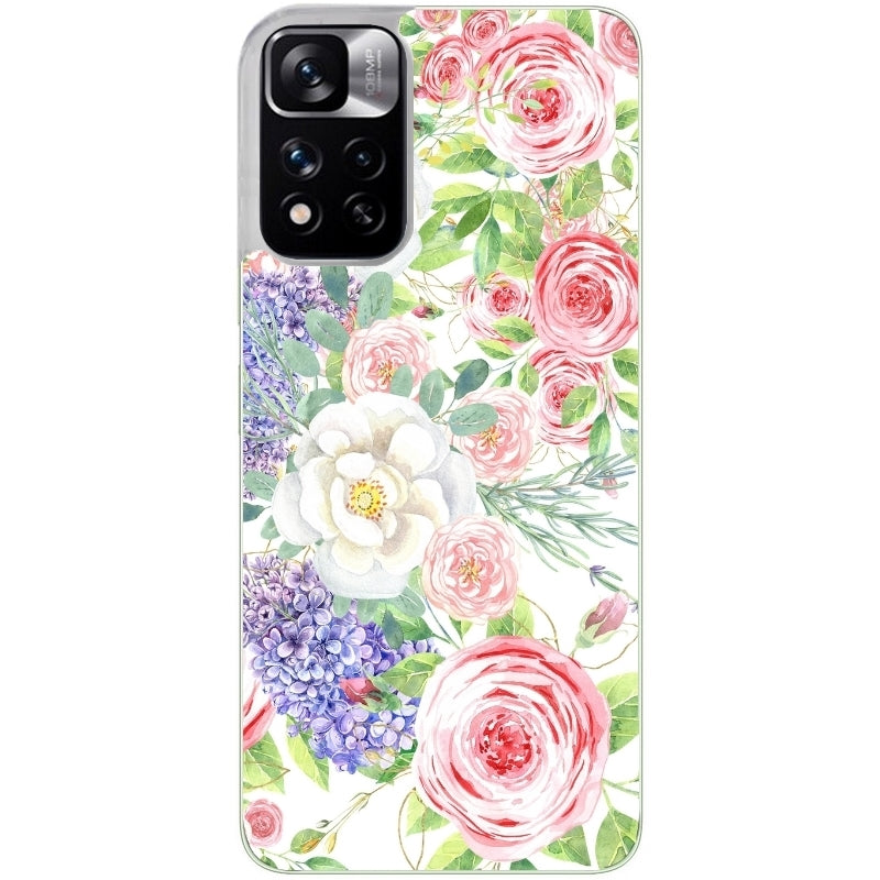 Coque taperso pour Redmi Note 12 4G 5G PRO 4G avec motif fleur couleur pastel protection antichoc personnalisée