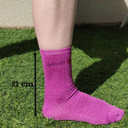 Chaussettes paillettes argent motif atsem en vacances