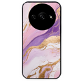 Coque noire taperso pour Redmi A3 avec motif marbre violet protection antichoc personnalisée