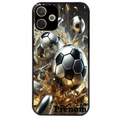 Coque noire taperso pour OPPO A5 PRO 4G et 5G avec motif foot metal personnalisee protection antichoc personnalisée