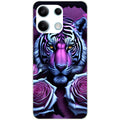 Coque taperso pour POCO M6 PRO 4G avec motif tigre uv style manga protection antichoc personnalisée