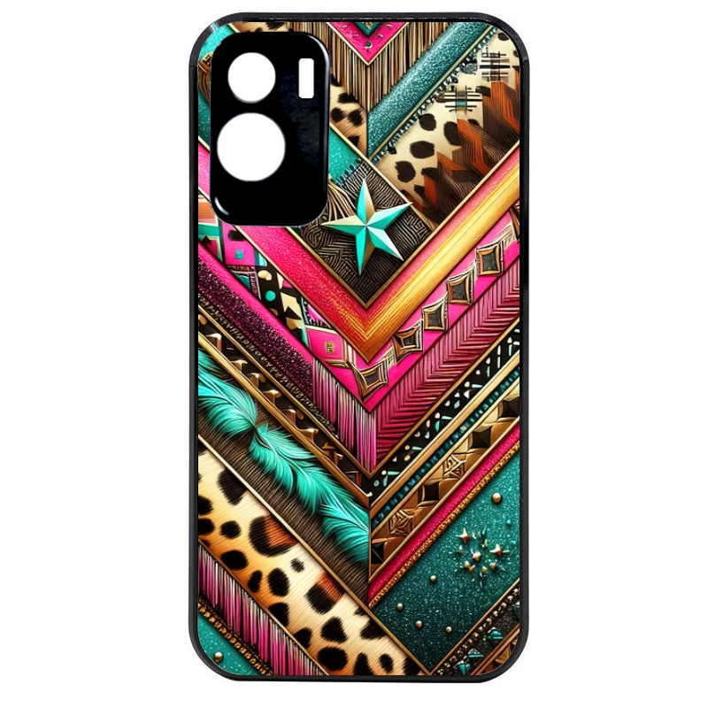 Coque noire taperso pour Honor 70 LITE 90 et LITE avec motif chevron texas protection antichoc personnalisée