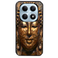 Coque noire taperso pour POCO M8 5G et PRO 5G avec motif bouddha et mosaique protection antichoc personnalisée