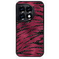 Coque noire taperso pour OnePlus 11 et 12 avec motif zebre grenat protection antichoc personnalisée