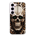 Coque taperso pour galaxy S21 et PLUS ULTRA FE avec motif tete de mort leopard protection antichoc personnalisée