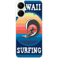 Coque taperso pour POCO C65 4G avec motif hawaii et surf protection antichoc personnalisée