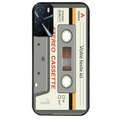 Coque noire taperso pour OPPO A16 et A16S avec motif cassette grise personnalisable protection antichoc personnalisée