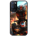 Coque noire taperso pour OPPO Reno 8 LITE avec motif karting f1 personnalisee protection antichoc personnalisée