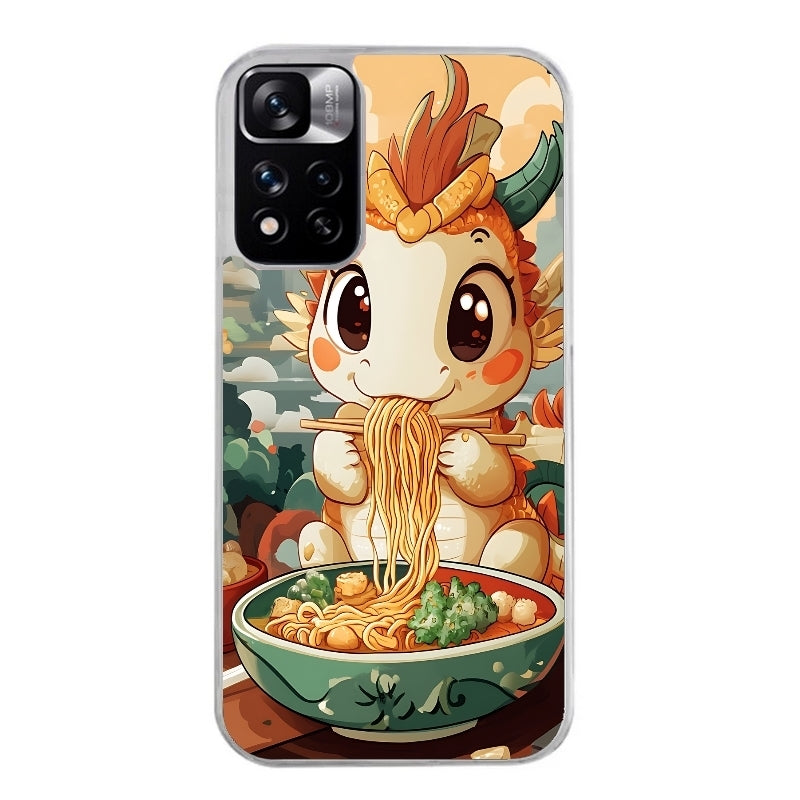 Coque taperso pour Redmi Note 11 4G PRO 5G 11S avec motif dragon ramen 3 protection antichoc personnalisée