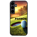 Coque noire taperso pour galaxy A06 A16 A26 A36 A56 avec motif golf personnalisee protection antichoc personnalisée