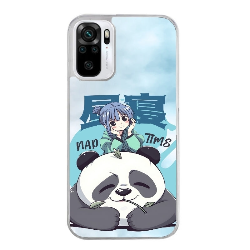 Coque taperso pour Redmi Note 10 4G 5G PRO 10S avec motif panda anime protection antichoc personnalisée
