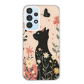 Coque taperso pour Galaxy A13 4G et 5G A23 A53 avec motif chat papillon 1 protection antichoc personnalisée
