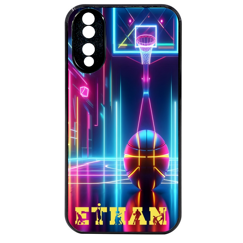 Coque noire taperso pour Honor 70 LITE 90 et LITE avec motif basket electro personnalisee protection antichoc personnalisée