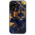 Coque noire taperso pour OnePlus Nord CE5 avec motif tigre et fleur protection antichoc personnalisée