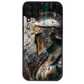Coque noire taperso pour galaxy A22 A32 A52 A52S 4G 5G  avec motif spartan guerrier protection antichoc personnalisée