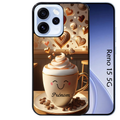 Coque noire taperso pour OPPO Reno 15 et F FS 5G avec motif cafe love morning personnalise protection antichoc personnalisée
