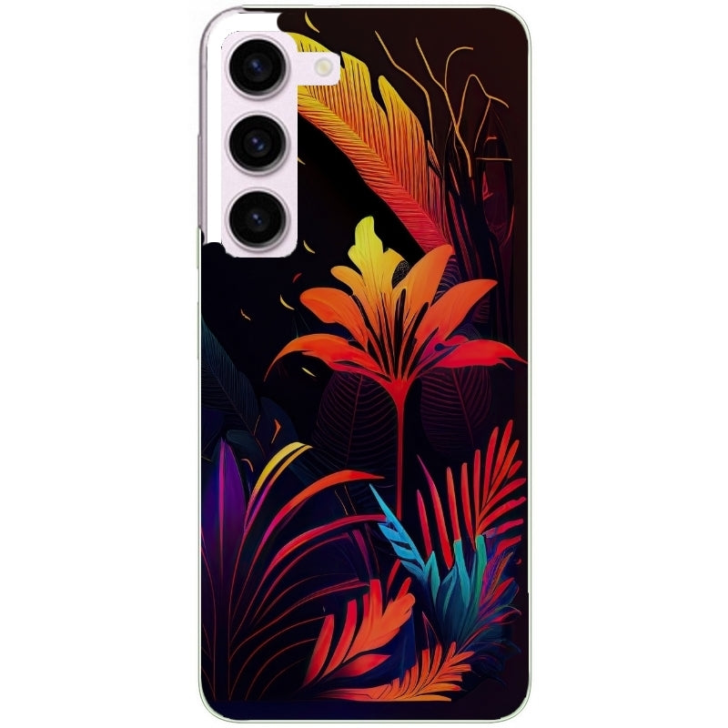 Coque taperso pour Galaxy A13 4G et 5G A23 A53 avec motif tropical jaune protection antichoc personnalisée
