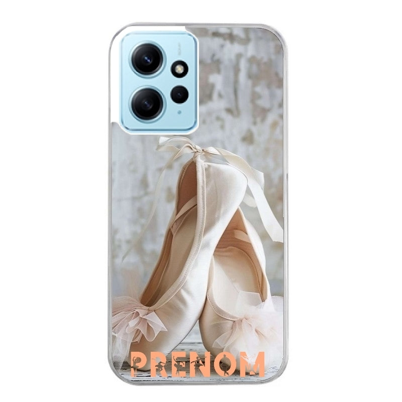 Coque taperso pour Redmi Note 12 4G 5G PRO 4G avec motif ballerine danse personnalisee protection antichoc personnalisée