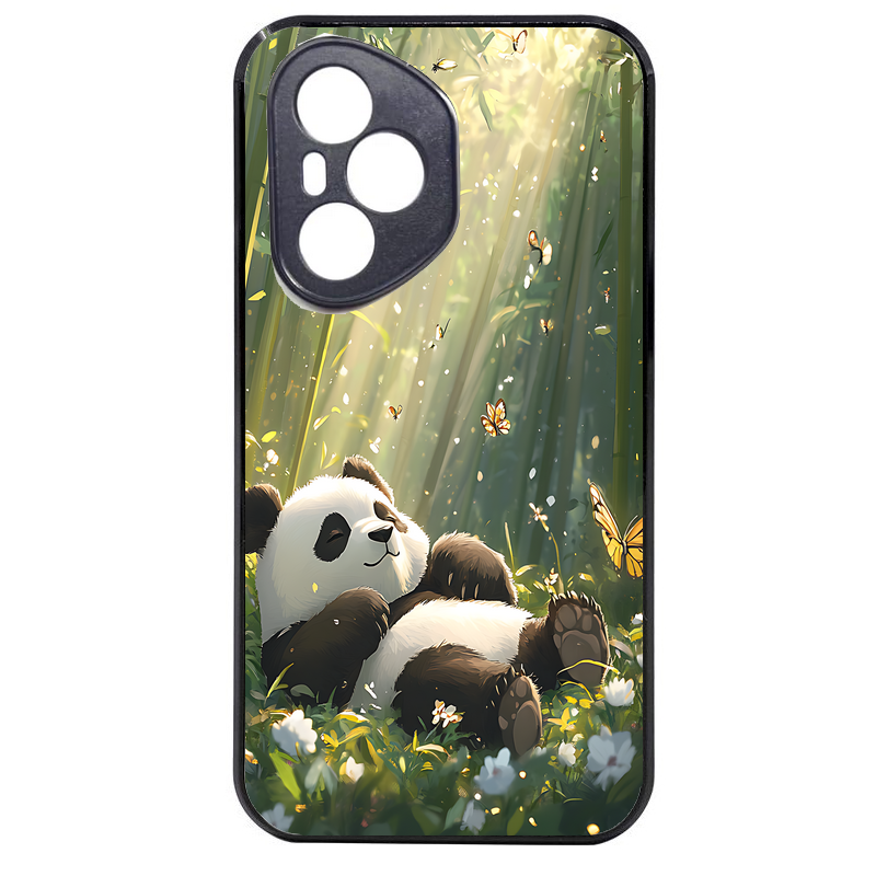 Coque noire taperso pour Honor 400 et Lite Pro Smart avec motif panda bambou protection antichoc personnalisée